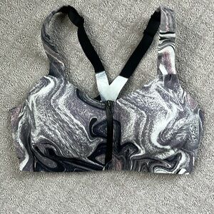 Victoria's Secret Black and Gray Marble Bra